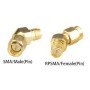 Adaptateur 45° SMA Male - RPSMA Female