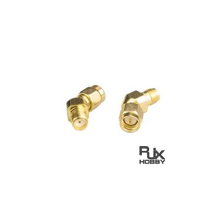 RJXHOBBY SMA Male to SMA Female 45 Degree Adapter