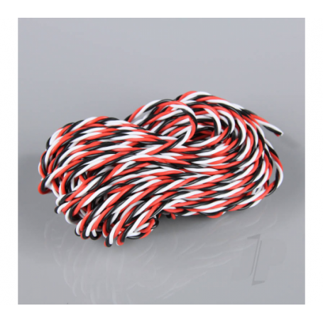 Câble SERVO torsadé 3pôles en silicone (1m)