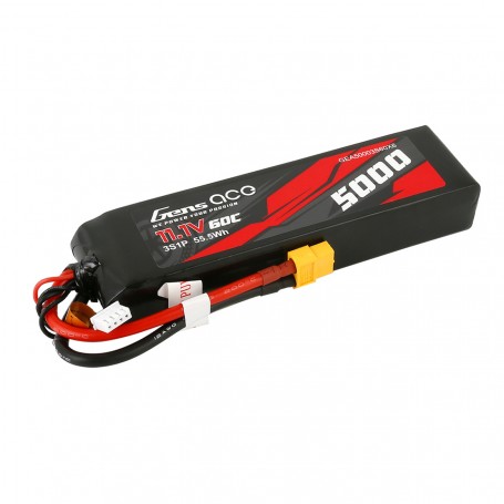 GENS ACE Lipo Hardcase 5000 mAh 11.1V 3S 60C XT60