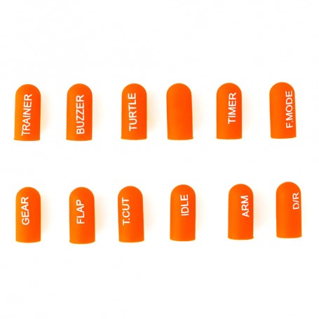 12pcs Labeled Silicon Switch Cover Set