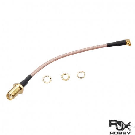 Pigtail MMCX 90° to SMA 120mm