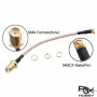 Pigtail MMCX 90° to SMA 120mm