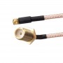 Pigtail MMCX 90° to SMA 120mm