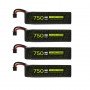 Flywoo 4pcs Explorer 1S 750mAh HV V2 A30 Plug