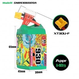 GAONENG GNB 6S 22.2V 930mAh 120C