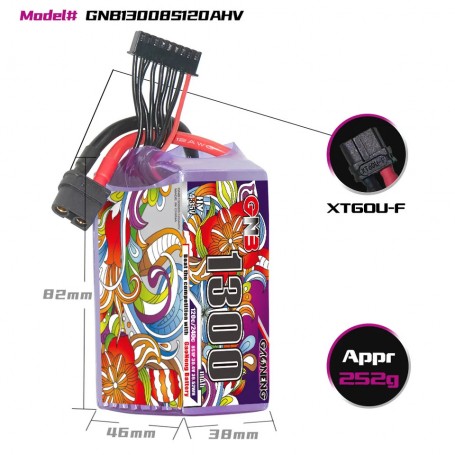 GAONENG 1300mAh 8S 120C HV - XT60