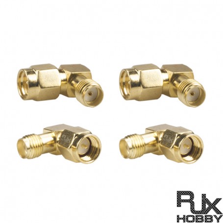 RJXHOBBY SMA Male to Female Right Angle 90-Degree Adapter