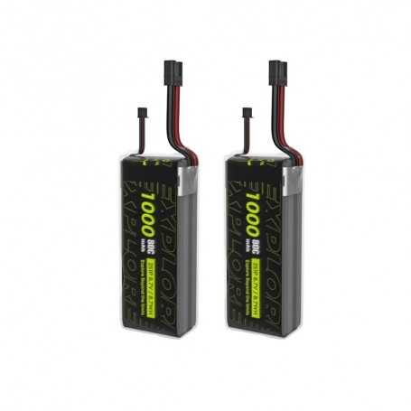 Explorer 1000mAh HV 2S 80C Lipo Battery XT30 (2X)