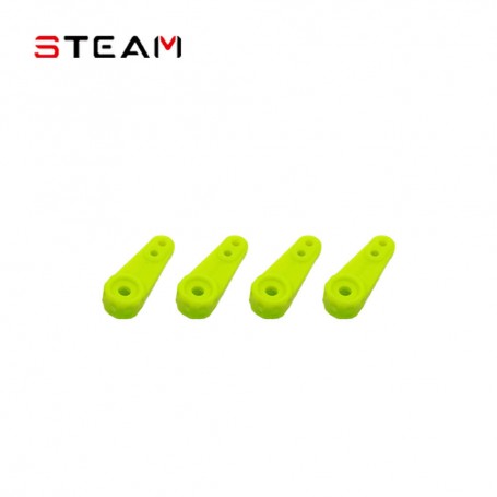 Steam AK400 420 Plastic Servo Arm 25T Yellow