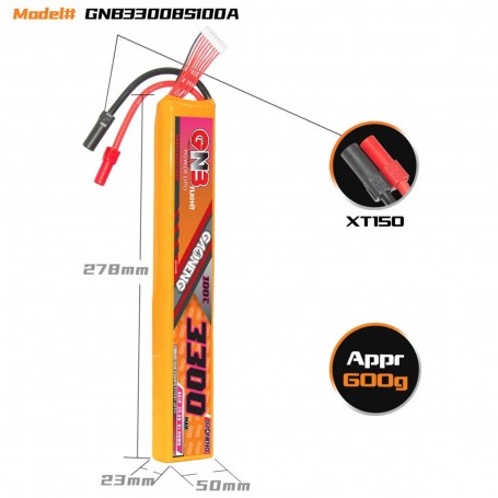 GAONENG 3300mAh 8S 100C XT90