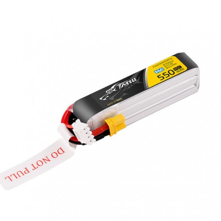 Tattu 550mAh 3s 95C 11.4V HV Lipo Battery with XT30 Plug