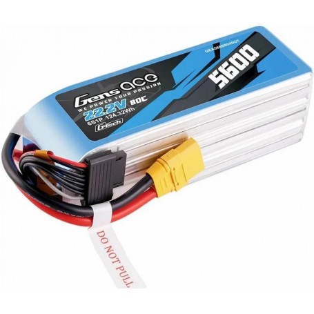 Gens Ace Sport G-Tech 5600mAh 22.2V 80C 6S1P XT90