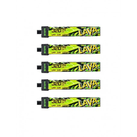 BetaFPV Lava II 320mAh 1S 95C HV (5pcs)
