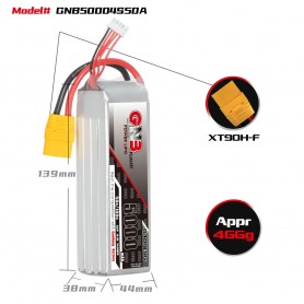 GAONENG GNB 4S 14.8V 5000mAh 50C XT90
