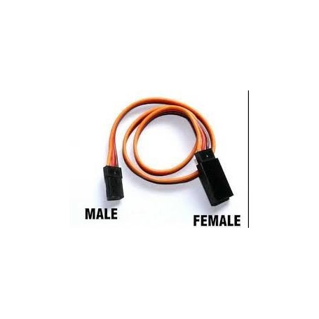 Rallonge de charge pour servo 30cm avec crochet 26AWG